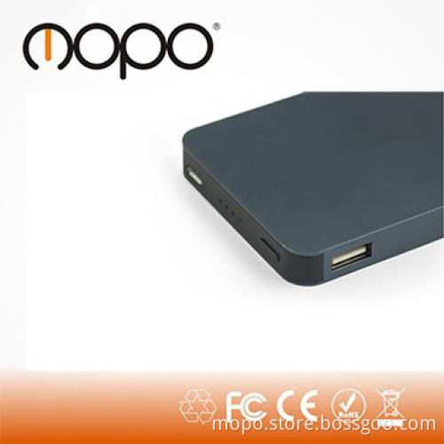 power bank portable charger 5000mAH aluminium alloy 2*USB out